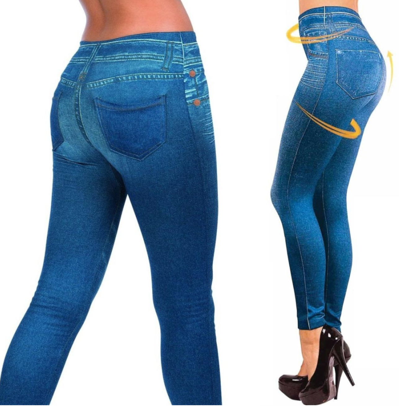 Pantaloni Donna Effetto Jeans