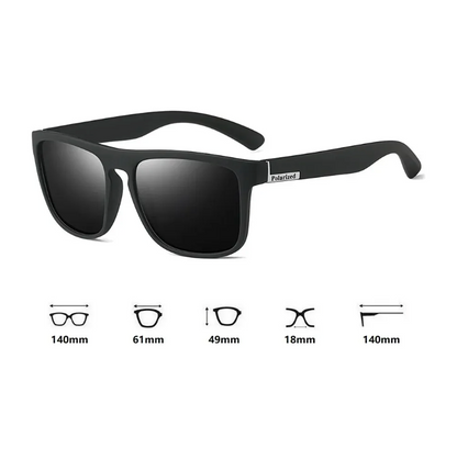 Occhiali da sole quadrati unisex sportivi UV400 tradizionali