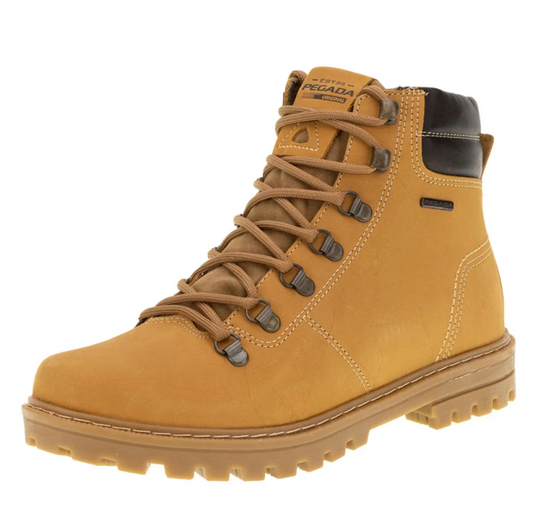 Stivaletto da uomo tipo militare in pelle pull-up Pegada