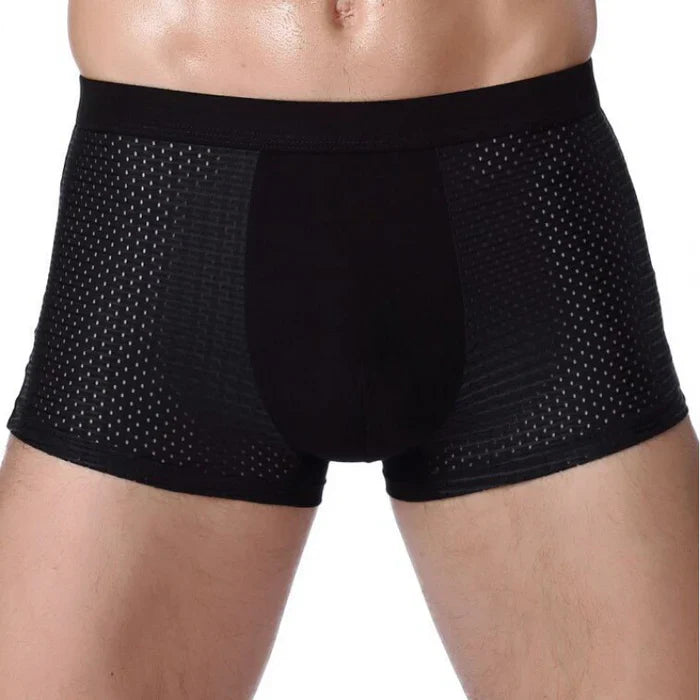 Kit con 4 Boxer Premium Traspiranti – Fibra di Bambú